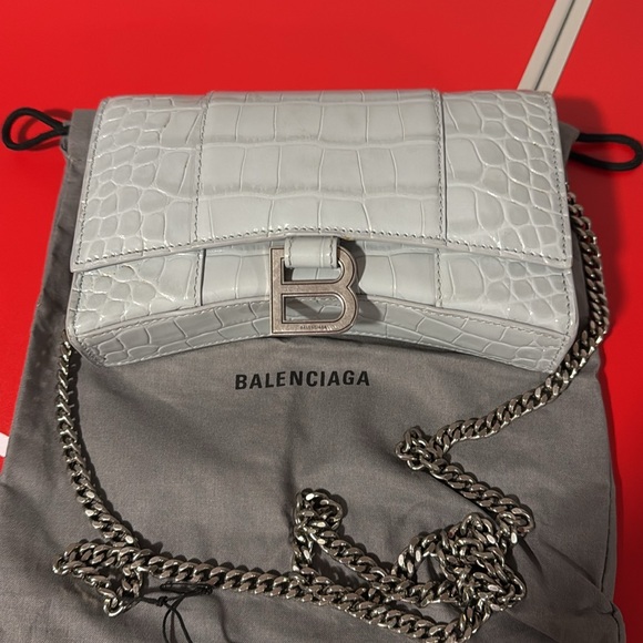 BALENCIAGA Hourglass leather crossbody bag - Picture 4 of 13